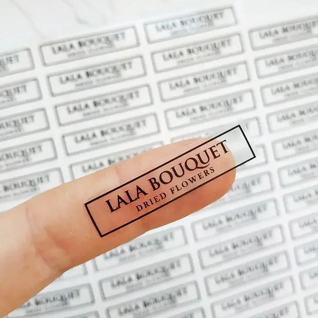 Waterproof Clear Transparent PVC Paper Printing Label Sticker Vinyl Labels