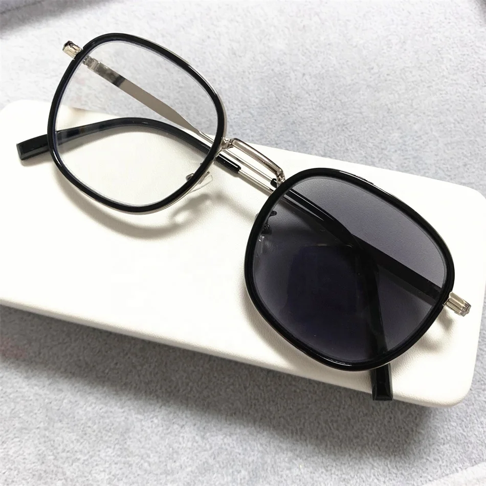 photochromic lens anti blue light round brown tawny retro photo grey lenses 2024 computer optical girls women transition glasses