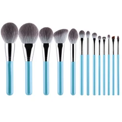 HXT-034 Promotional 13pcs professional cruelty free fluffy synthetic fiber makeup brushes set