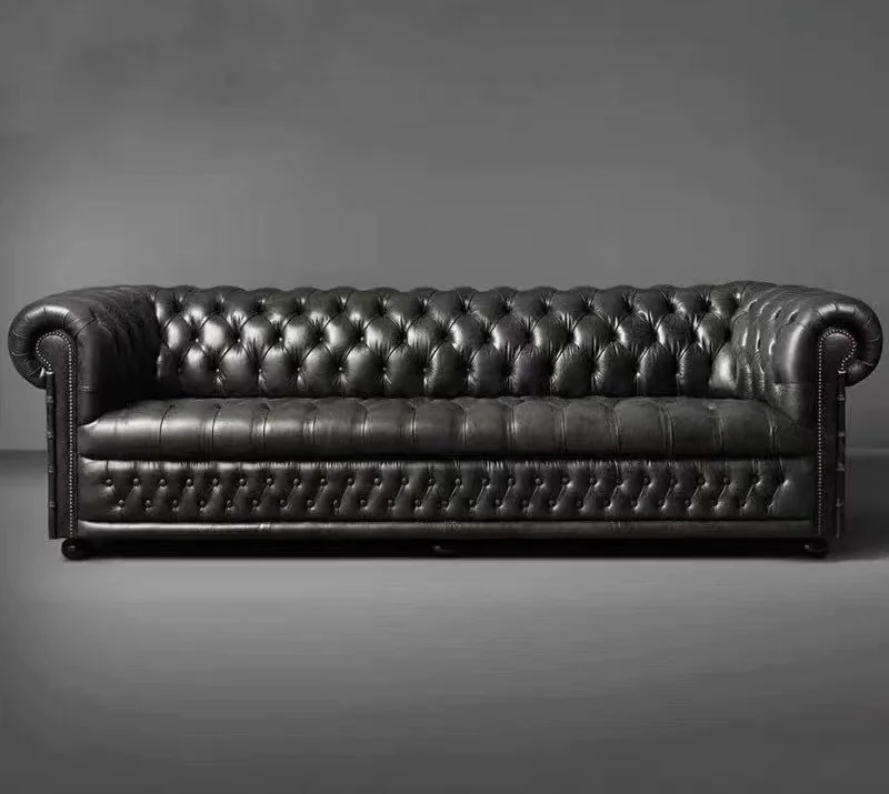 MODERN SOFA LIVE ROOM  villa leather sofa combination top floor high-end living room sofa set designs furniture