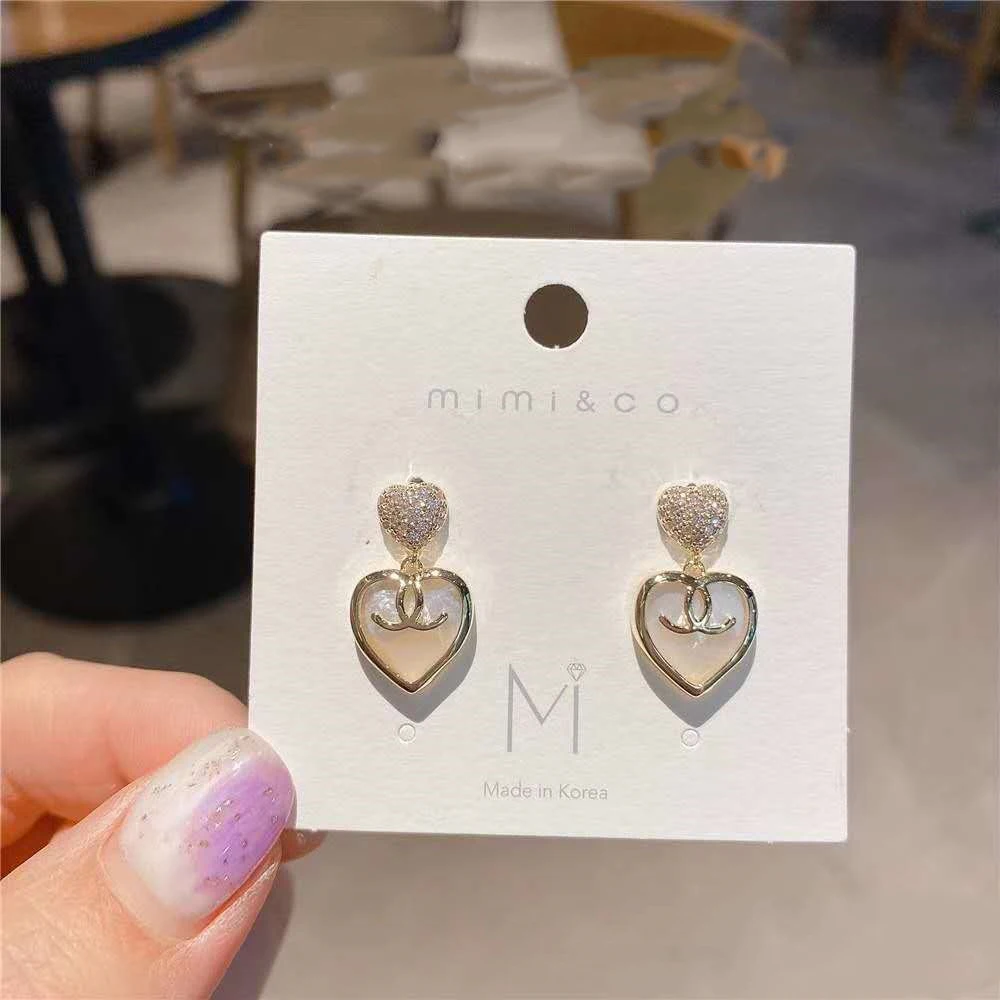 pink paper jewelry packaging and display card for women earrings