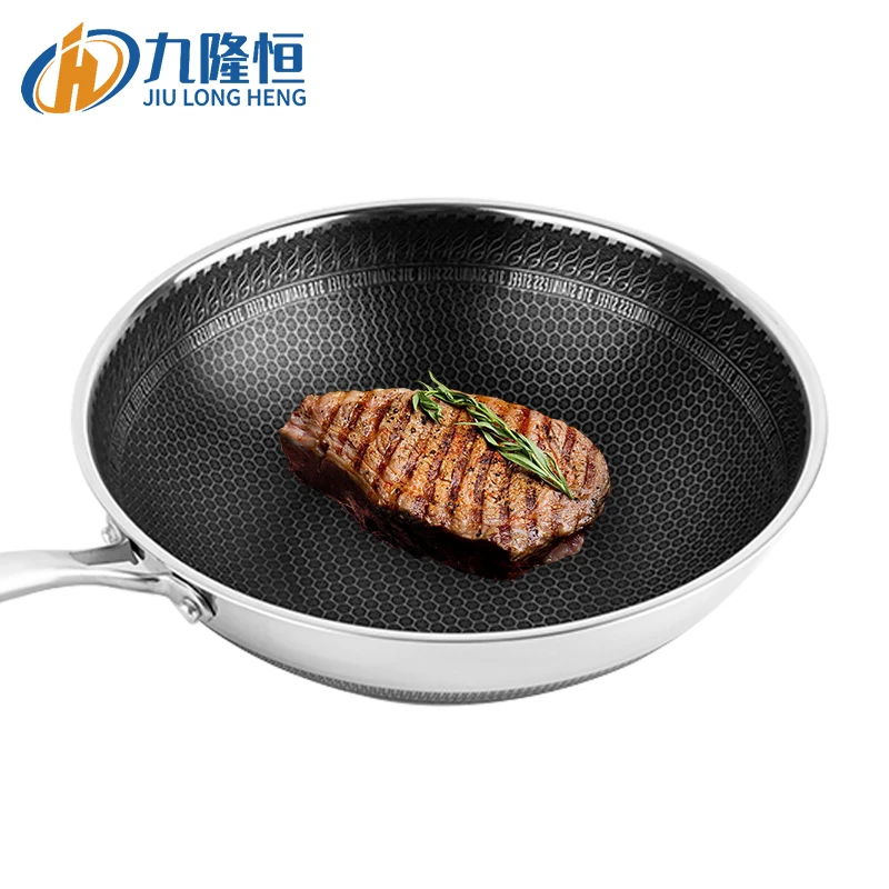 Best Sale 30cm 32cm China Traditional No-stick Stainless Steel Insuction Stove Wok For Gas Stove