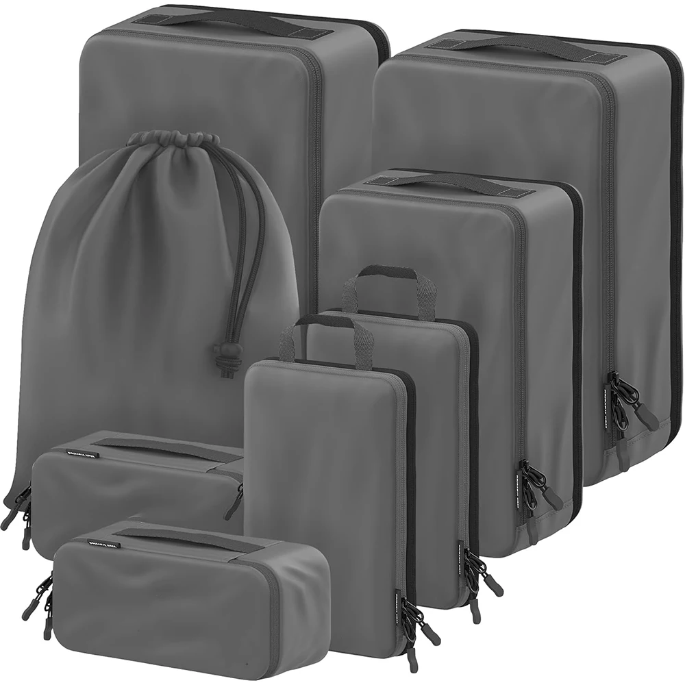 4-Piece Deluxe Compression Luggage Organizer Packing Cubes for Travel Maximize Space Large Capacity Design