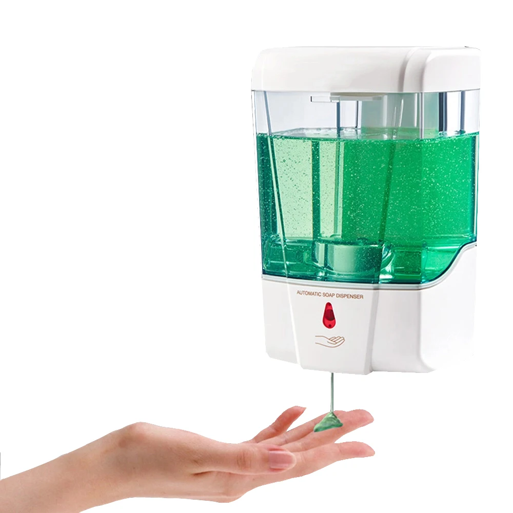 Simple White Non-contact Automatic Hand Sanitizer Dispenser Factory-Mounted Soap Dispensers Directly On The Wall