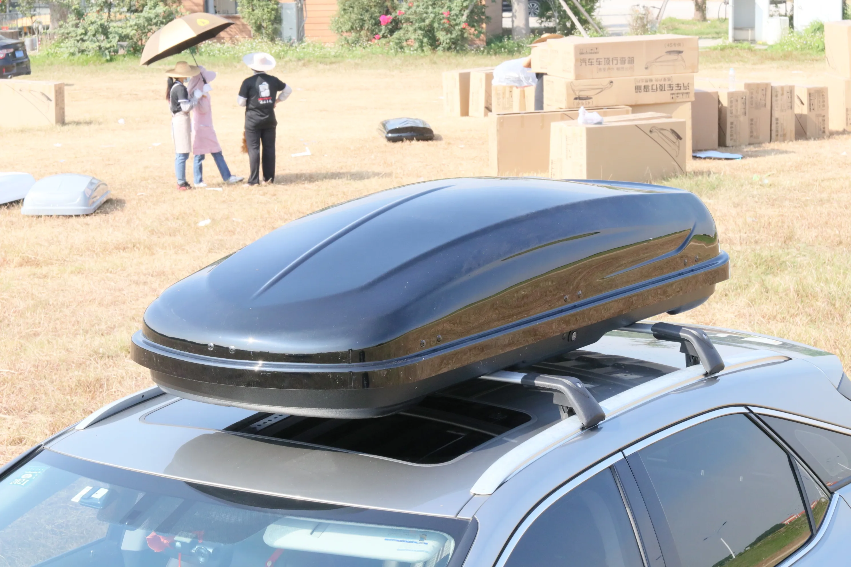 High Quality 600L Red Roof Box ABS Plastic Car Roof Boxes