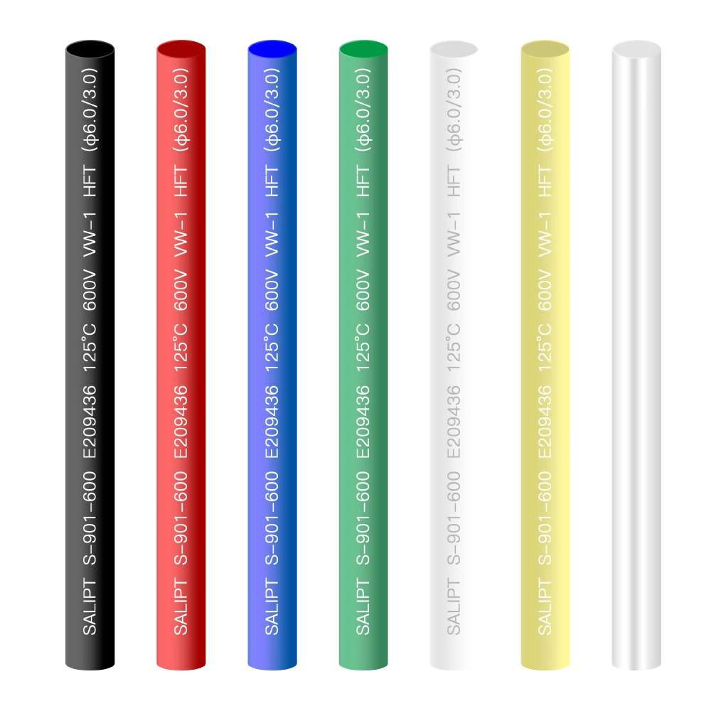 168pcs Colorful Heat Shrink Tubing Insulation Set With 7Color 90MM Length