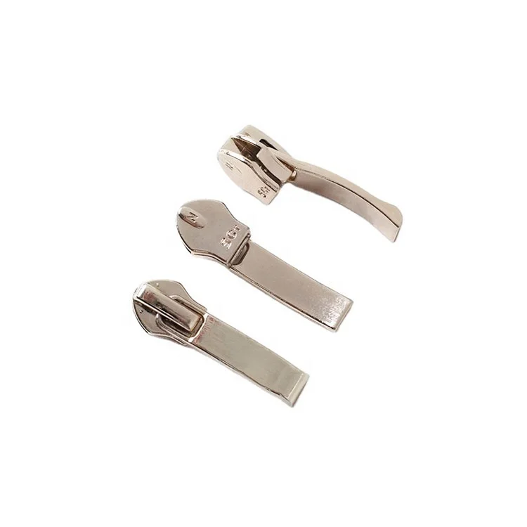 New design custom auto lock #7 accessories metal zipper slider Zipper head