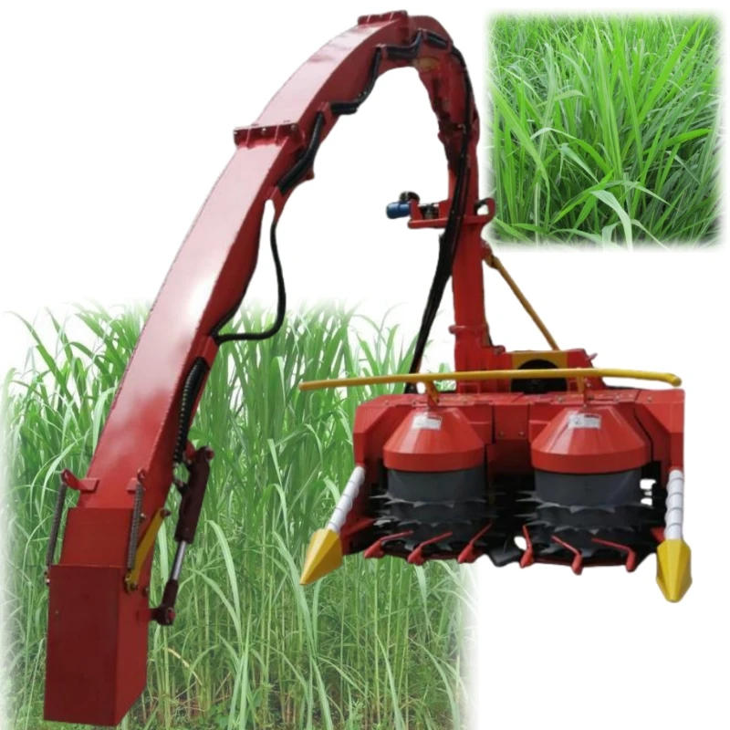 mini silage grass single row sweet corn silage harvester machine