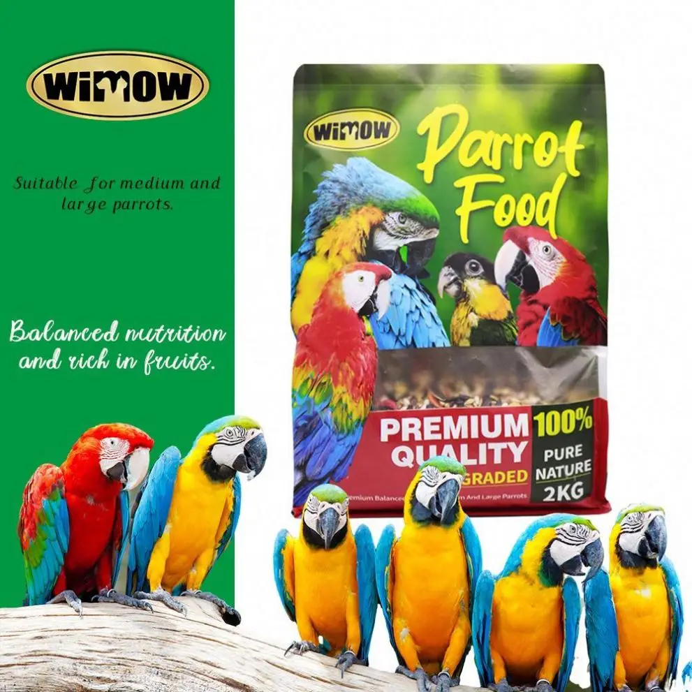 Wholesale small animals 2kg 10kg  snacks Parrot Seeds Bird Feeds fruit Mixed bird food