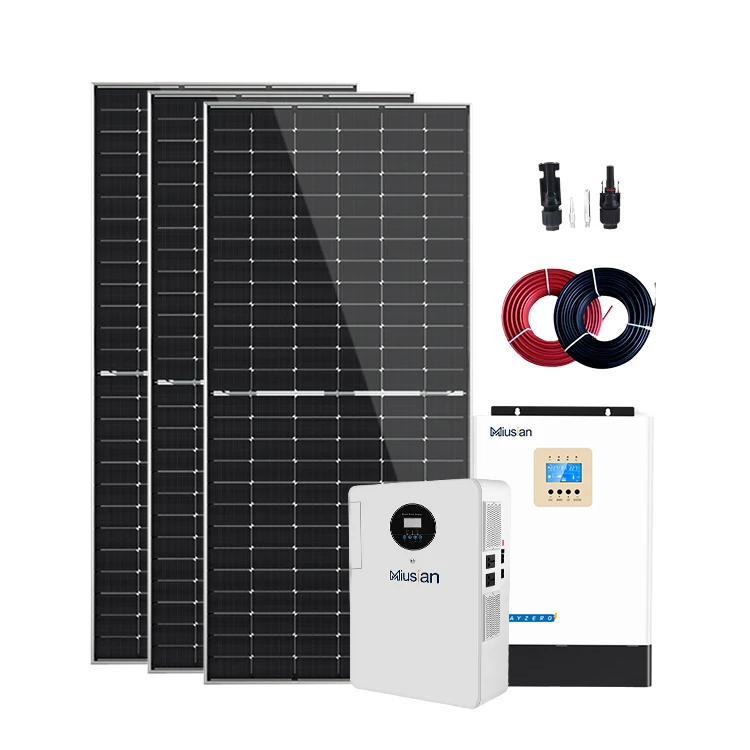 Complete solar mounting system roof 1kw 3kw 5kw off grid solar panel system solar power system with lithium battery for home use