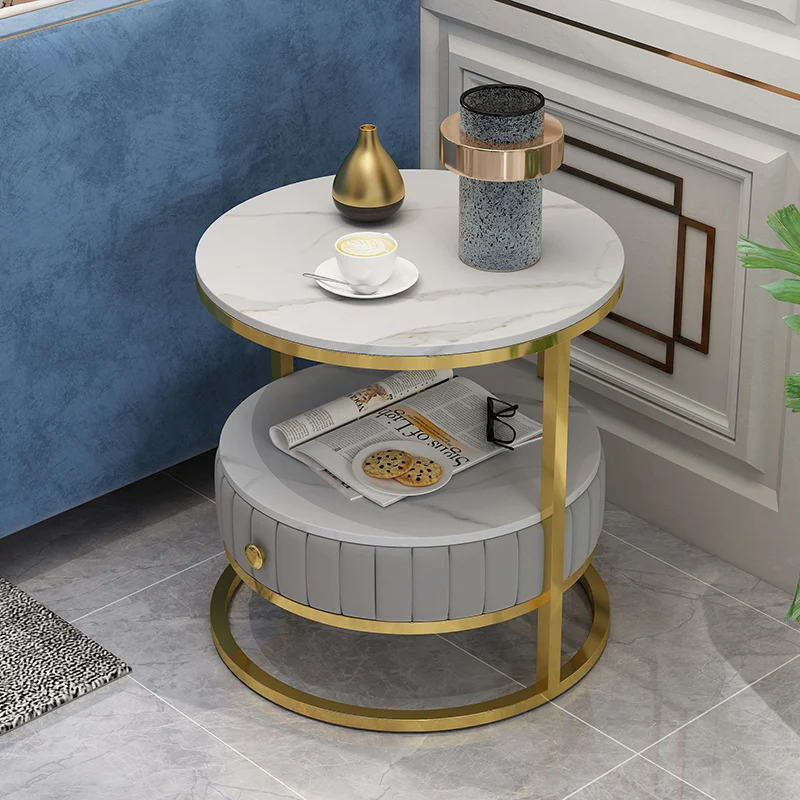 2021 newest luxury nordic light luxury bedside table bedside table white