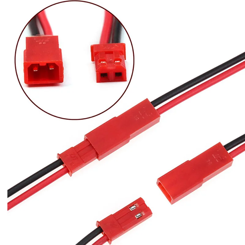  Red SYP JST Connector Plug Cable 22AWG 150mm Silicone Wire For RC LED BEC Lipo Battery Helicopter FPV Drone