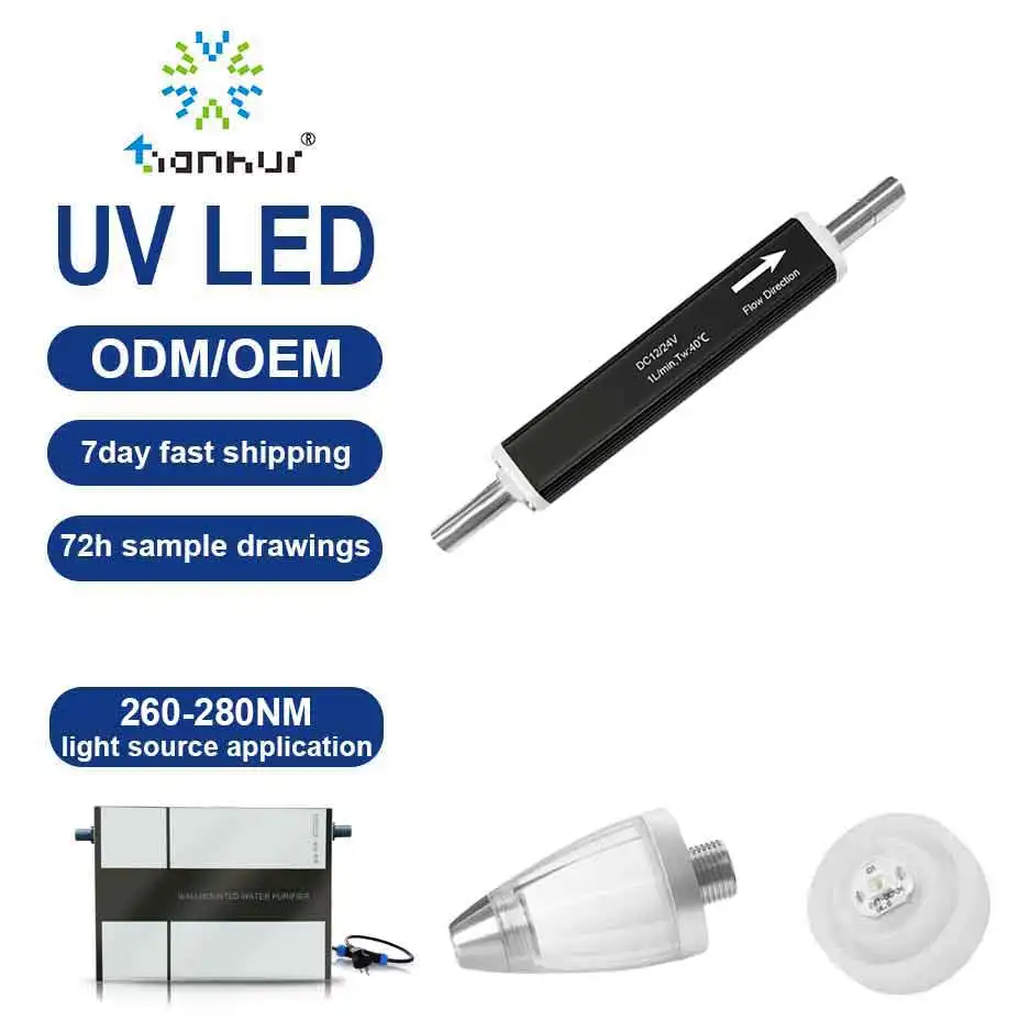 Tianhui UVC LED Module 260~280NM Flowing Water UV LED Module for Drinking Machine