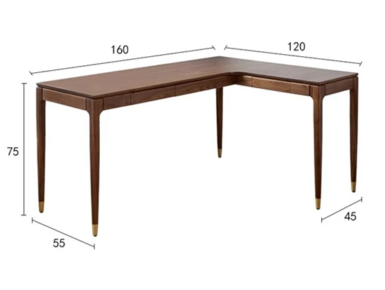Desk home solid wood corner corner L-shaped bedroom study office small apartment work desktop computer big desk