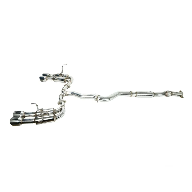 Replacement Performance Titanium Tip Cat Back Exhaust Muffler Pipes For 2015-2019 Subaru WRX STI R400