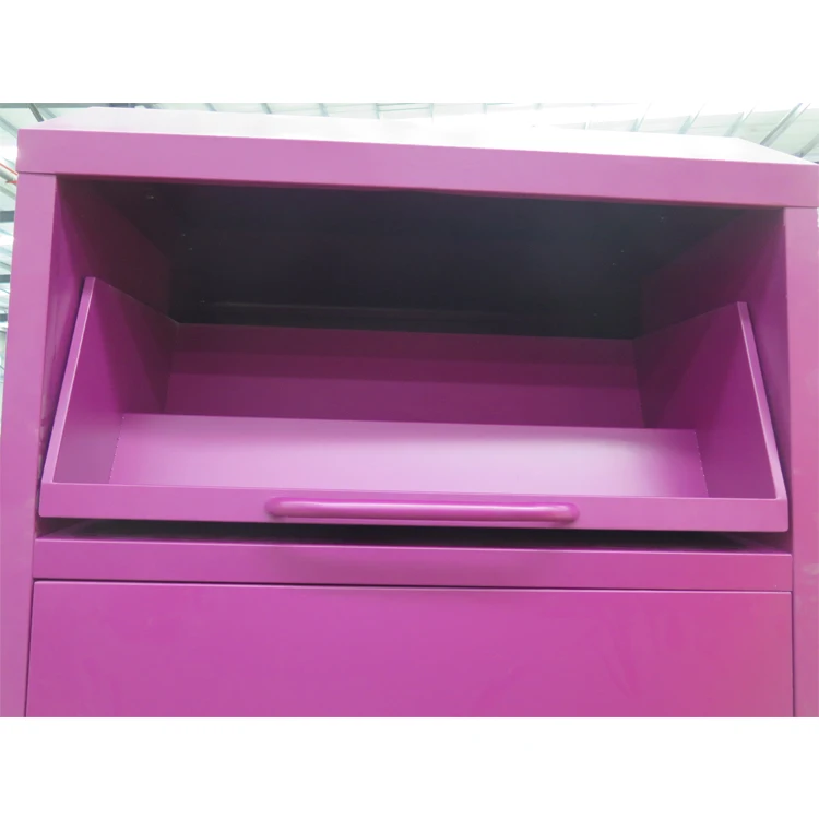 Factory Customized Large Clothing Donation Box Steel Collection Drop Off Metal Clothing Donation Bin