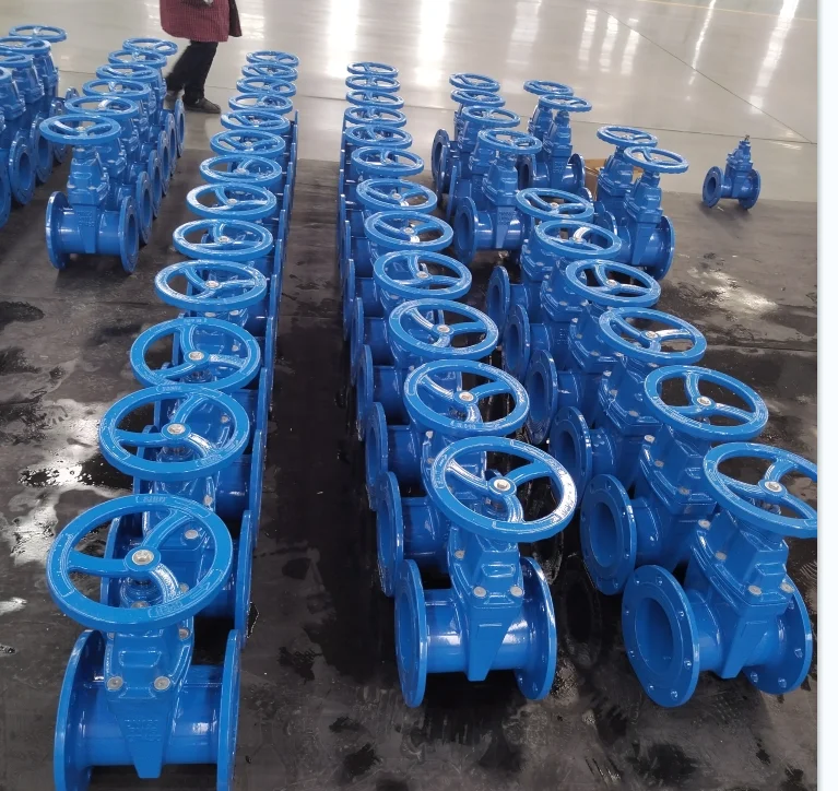 GGG50 DN 80 Heavy F4 German standard flange ductile iron sluice gate valve with prices resilient seat cast iron gate valve
