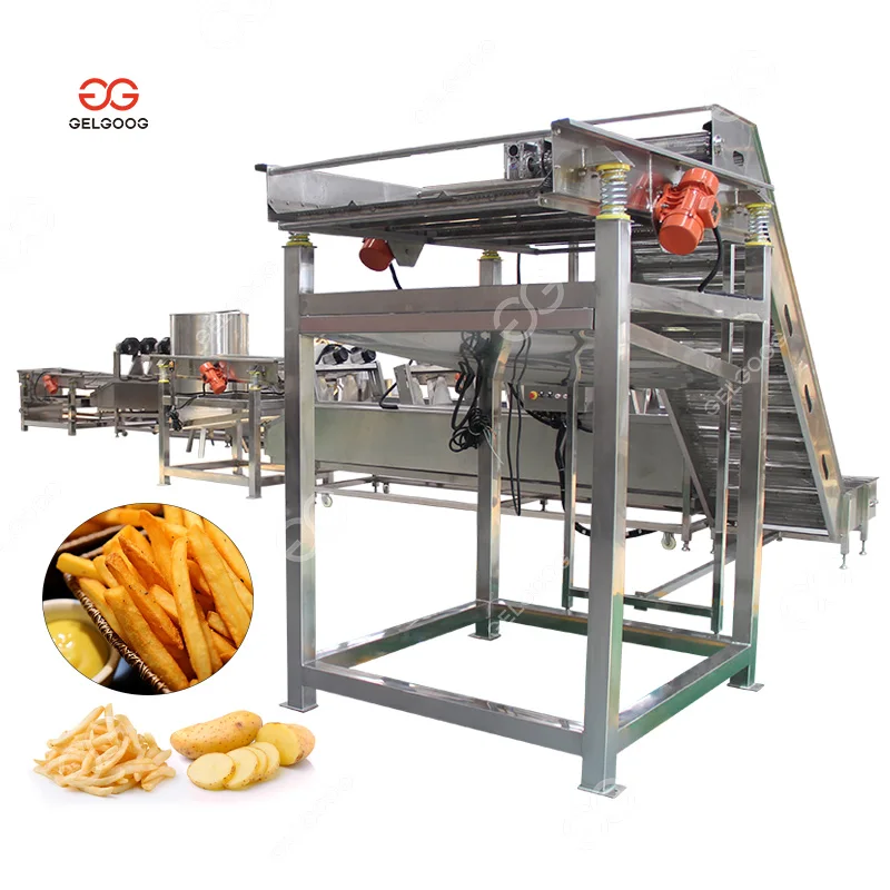 Fresh Potato Chips Finger Make Machine Making Cassava Chips Processing Plant for Potato