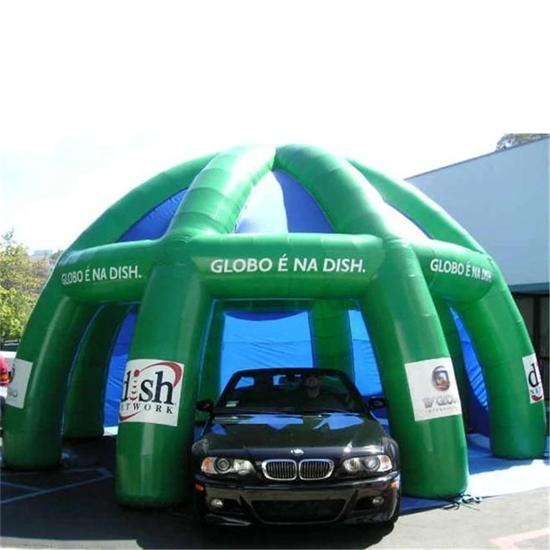 Giant Green Advertising Inflatable Tent, Inflatable Garage Dome Tent For Trade Show/Exhibition/Event