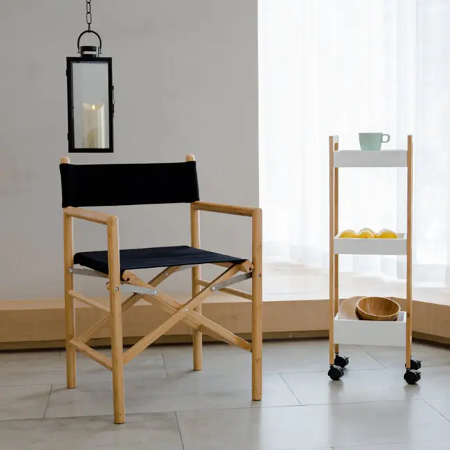 Бамбуковый портативный складной Холщовый Стул Для режиссера