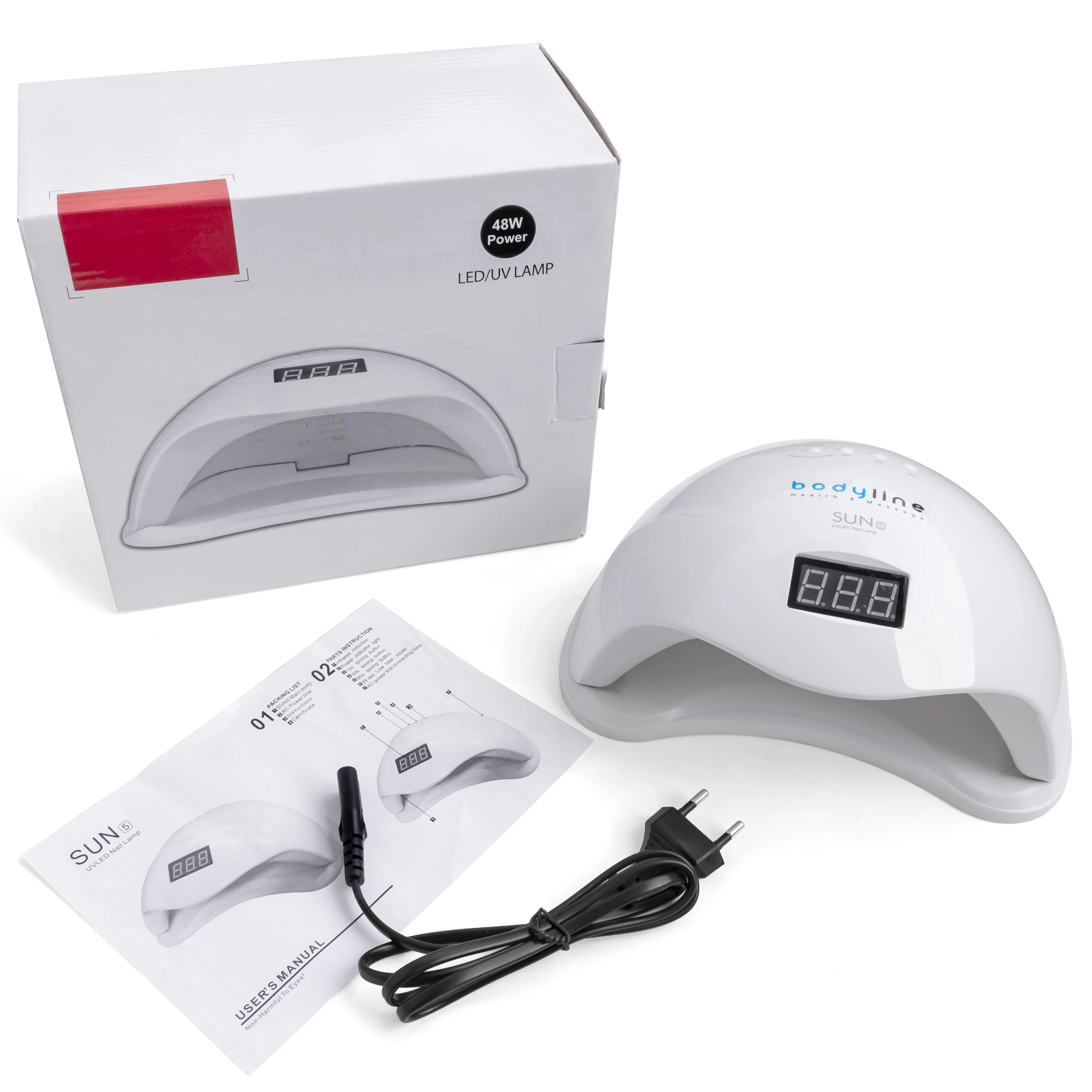 
2021 New Uv Led Lamp with Timer Nail Gel Lamps 108W Sun Uv Lamp Lights Digital Nail Art Machine Nail Gel Dryer Power 