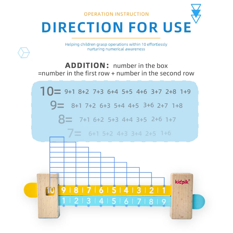 Math Push Toy 1 To 20 Addition And Abstraction Game Preschool Numbers Cognition Scale Interactive Learning Maths Toys For Kids