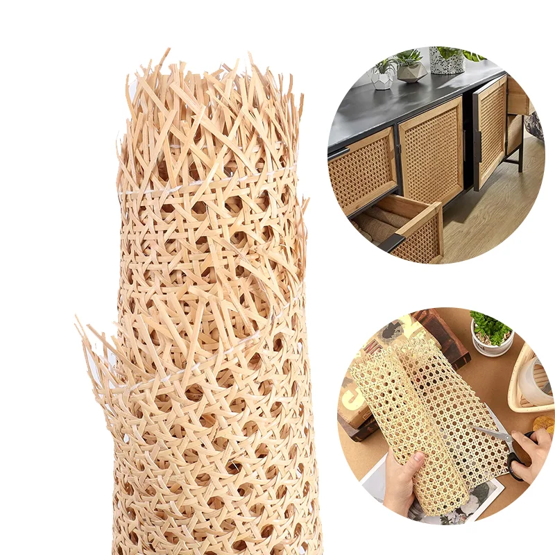 Wholesale Plastic Poly High Quality Webbing Mat the Cane Makes up Straw Rattan for