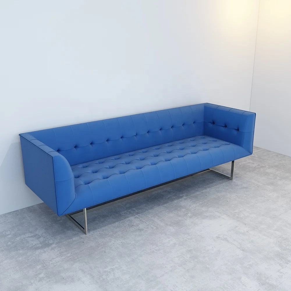 New Design Luxury blue velvet fabric Sofa Furniture living room sofa