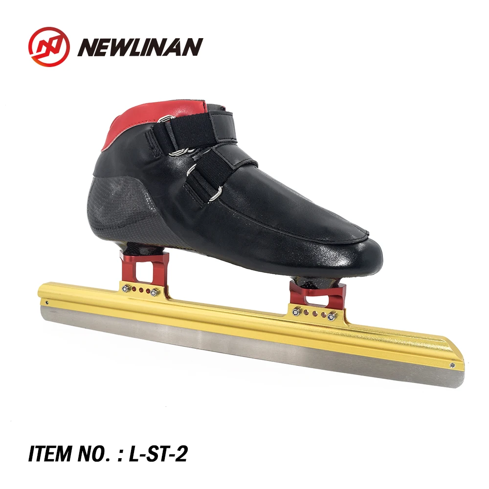 
Professional short track speed ice skate boot with CNC ice skate blade 52/60 HRC 