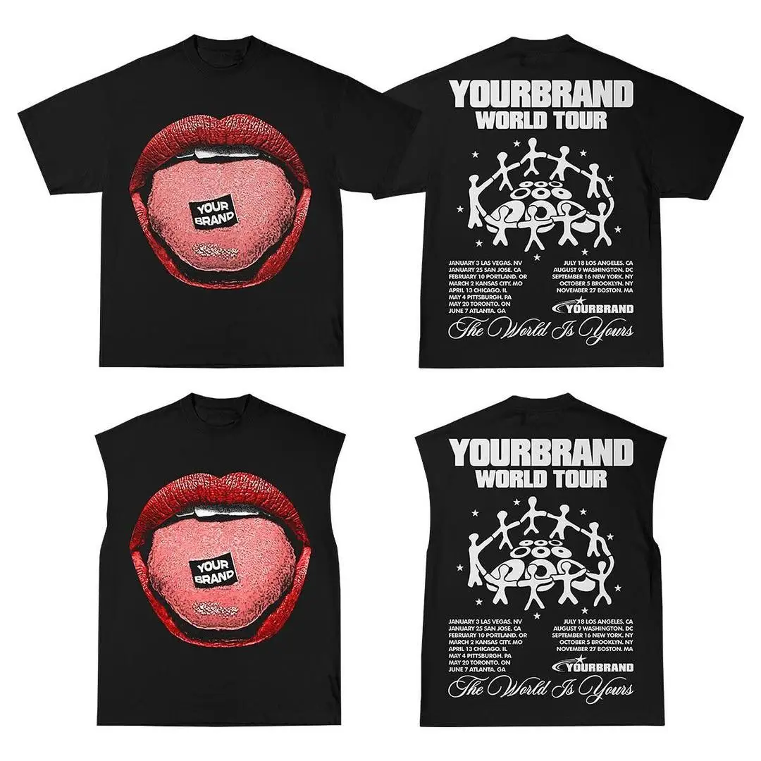 Custom 230 260 Gsm Blank Acid Washed t Shirt 100% Cotton Men Women Unisex Your Own Brand Vintage Stone Washed Tshirt for Men