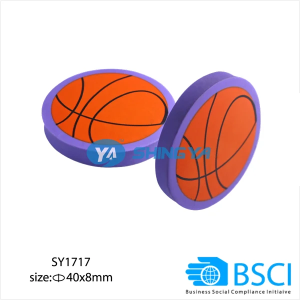 
basketball shape students CE certificate TPR eraser 