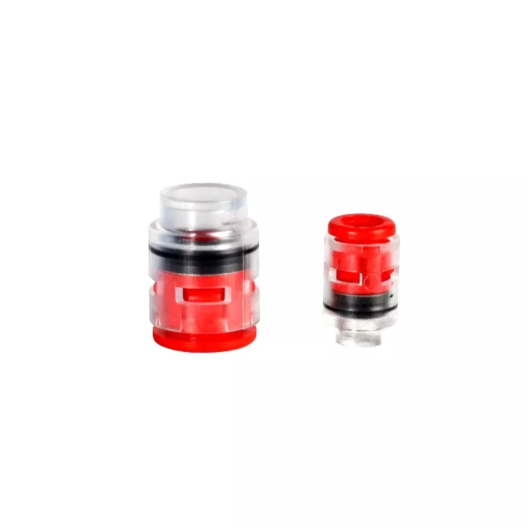Red seal microduct fittings pipe plug easy observe transparent plastic end stop connector