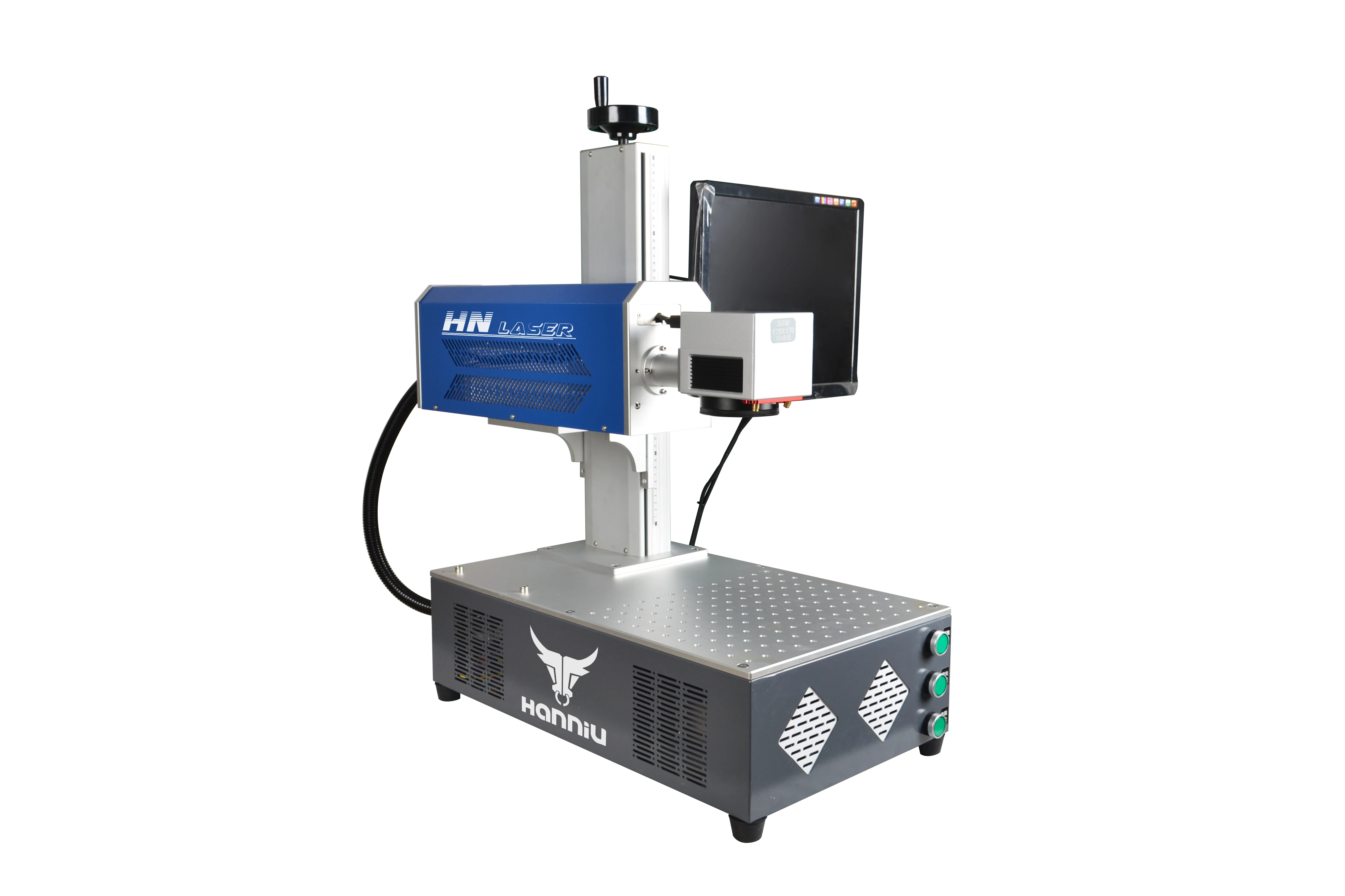 BLS-ML20 20W fiber laser desktop mini laser engraving machine good for all kinds of metal material engraving easy carry