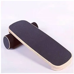 Hot Selling Custom Wooden Wobble Balance Board Stability Trainer Non Slip Surface Balance Board with Cork Roller