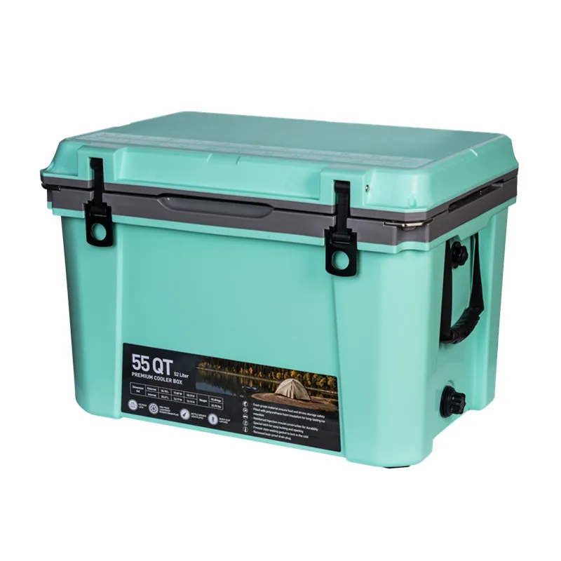 KUER plastic cooler box PP injection cooler box for outdoor fishing drinks 35/55QT