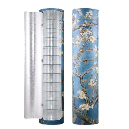 Van Gogh painted 360 degree rotating shoe cabinet European style living room locker