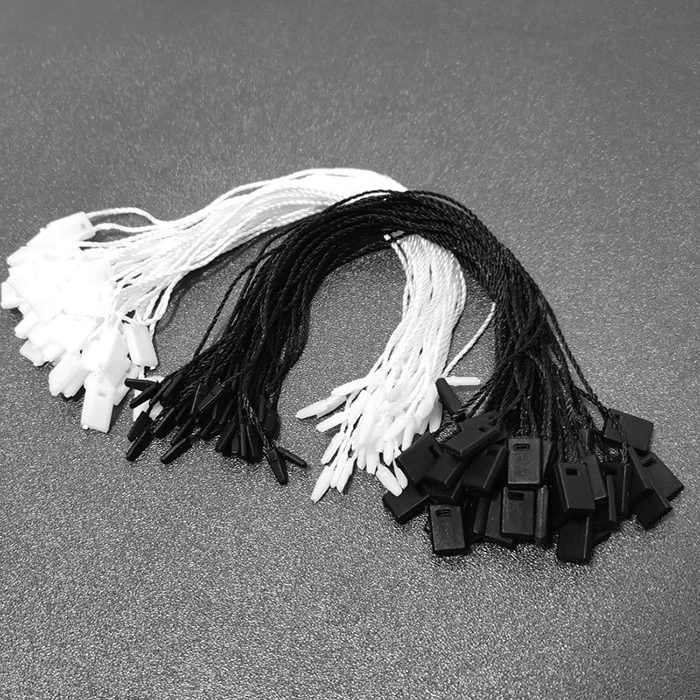 High Grade Bullet Line Rope Hand Spot Clothing Tag Hanging Grain Hang Ta String Seal Custom Size Color For Bag