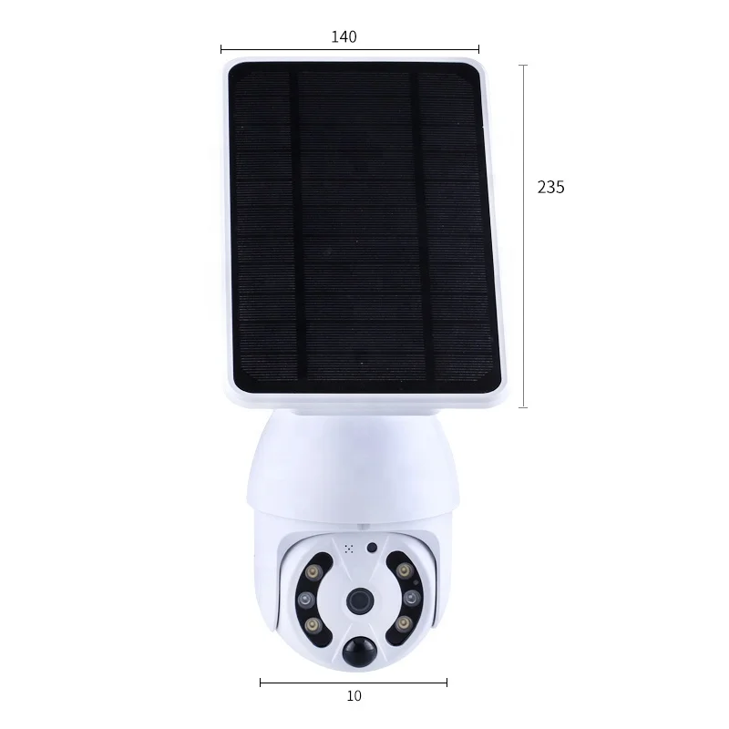 eTsoon NEW style HD IP65 Waterproof PIR Motion Detection 4G SIM card & Wi-Fi Intelligent Solar Energy Solar Light Camera