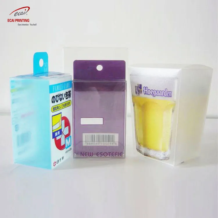 Gift packaging folding Clear PET PVC PP Transparent Plastic Box