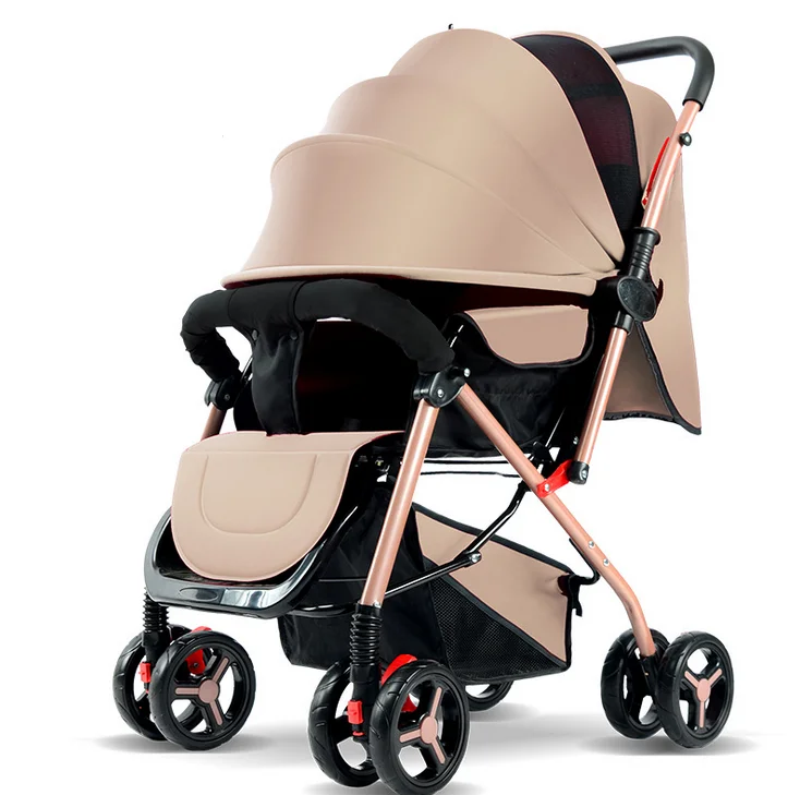 Multi Color Baby Strollers Luxury  3 in 1 Trolley High Landscape Baby Stroller Foldable Cheap Stroller Baby Newborn