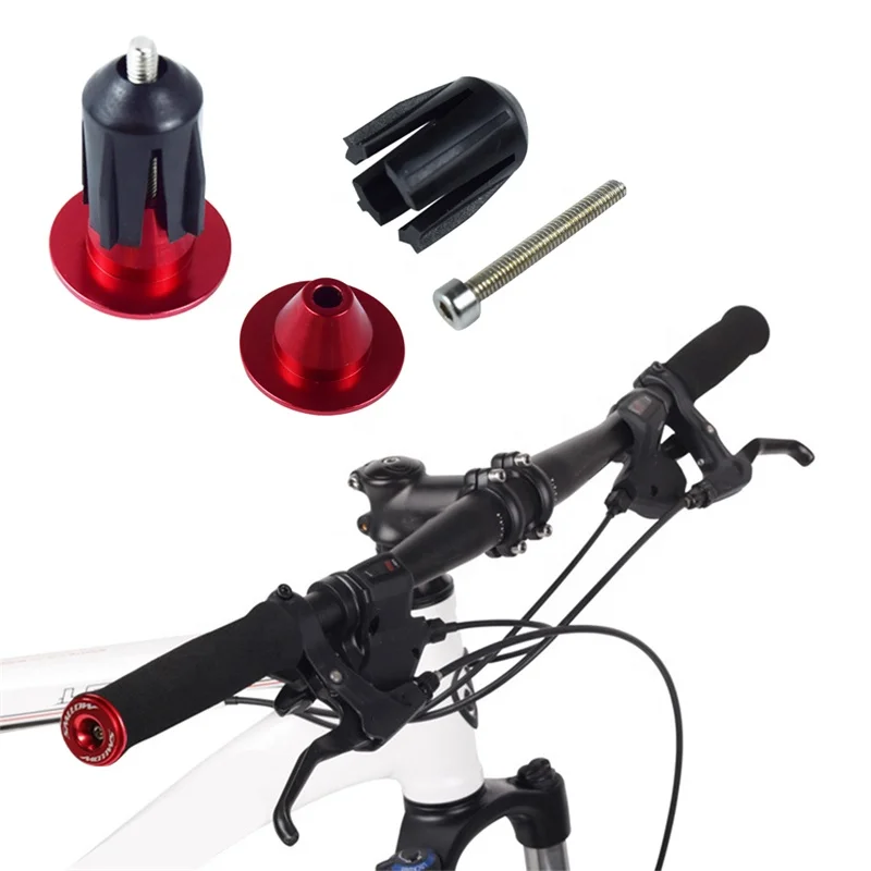 Bicycle Bar End Plugs Universal Bike Handlebar End Caps Lightweight Aluminum Bike Grip Ends for Bicycle handlebar