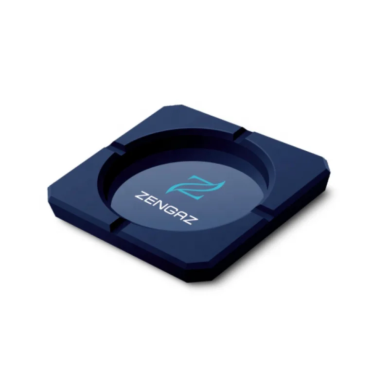 Square cigarette cigar smokeless silicone portable pocket custom logo ashtray