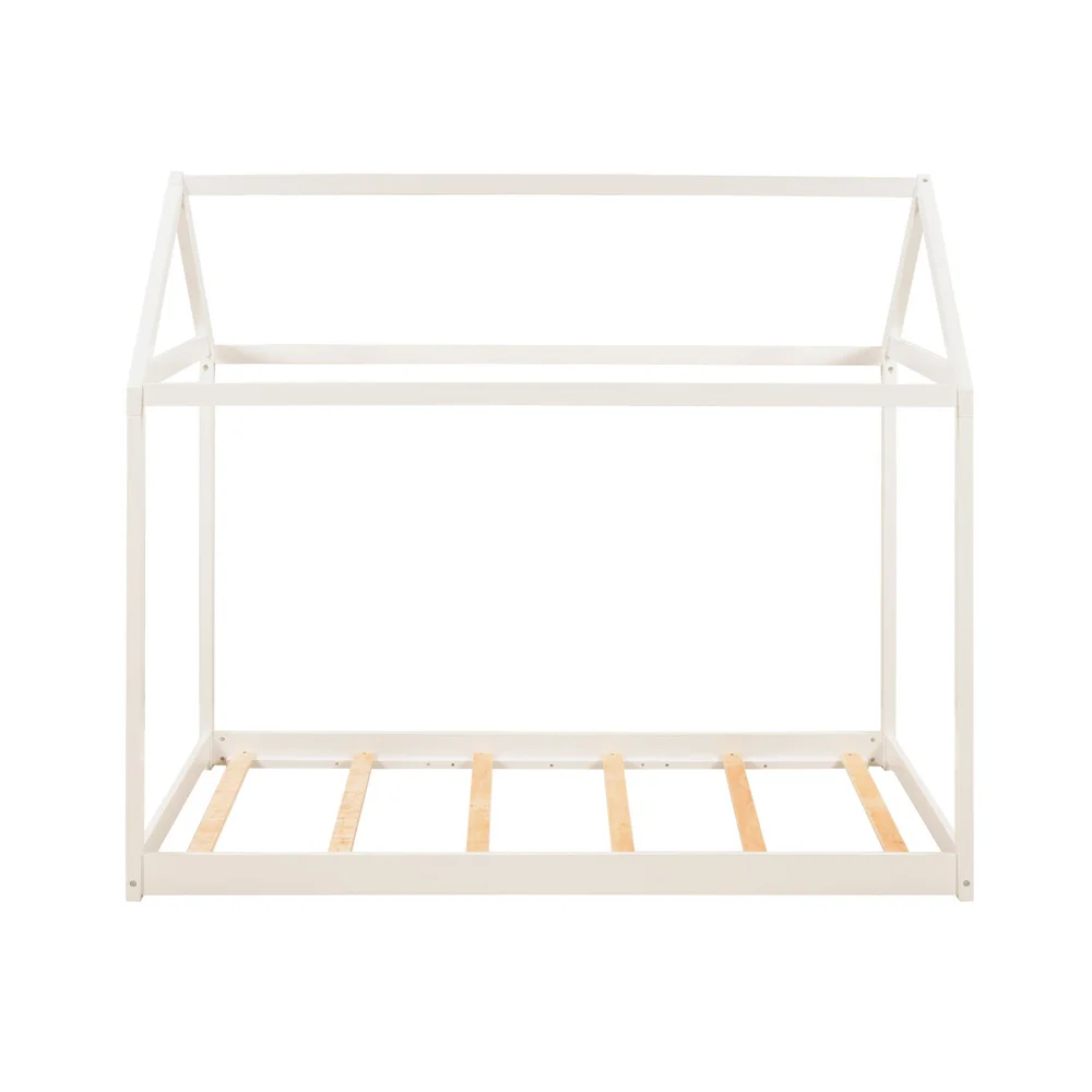 Free Shipping USA Ready to Ship Solid Wooden Children Kids House Bed Montessori Floor Bed