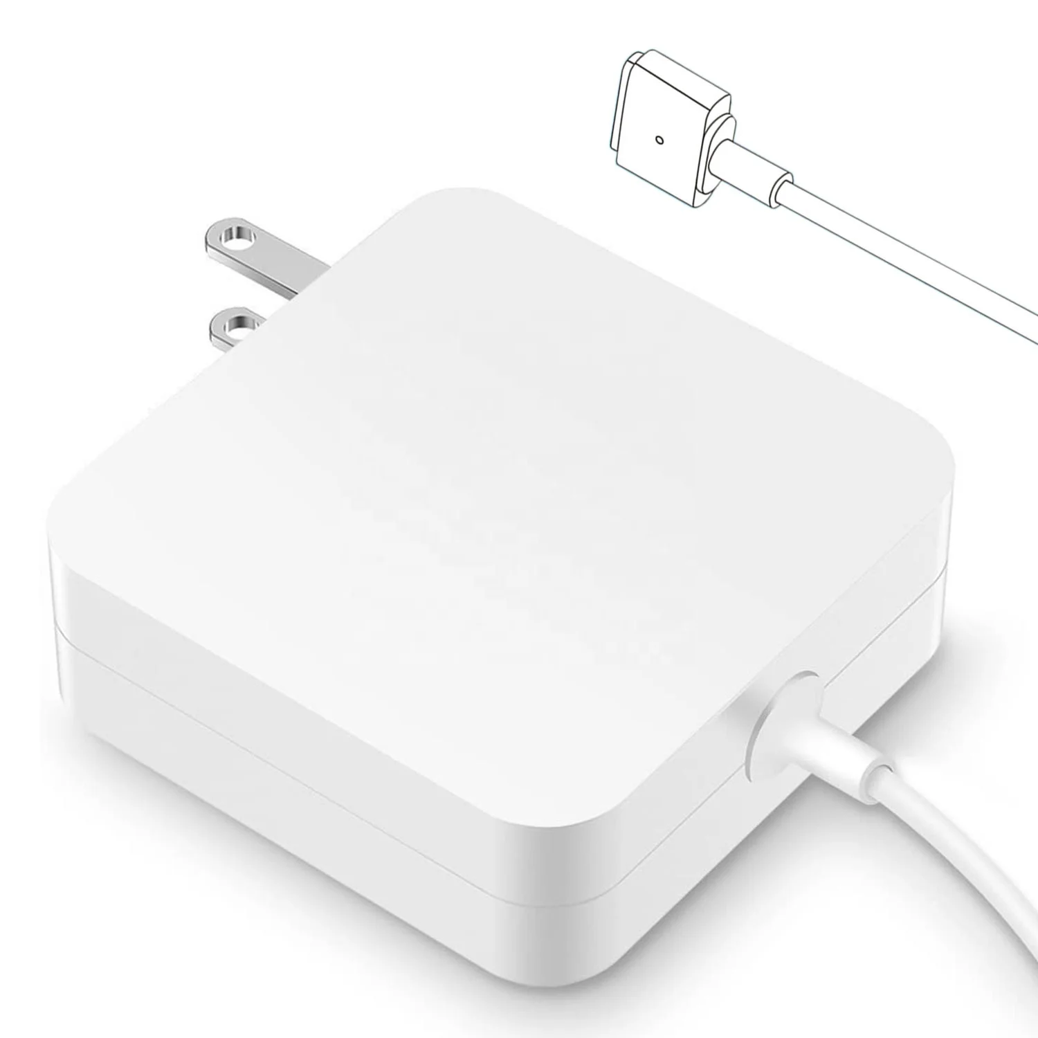 Factory Wholesale US Laptop Charger for macbook charger 45w 60w 85w for apple macbook pro air charger L T tip