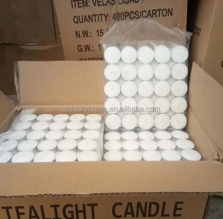 100 packs 4 hours white Aluminum Tea Light Tins Tealight candles small candles