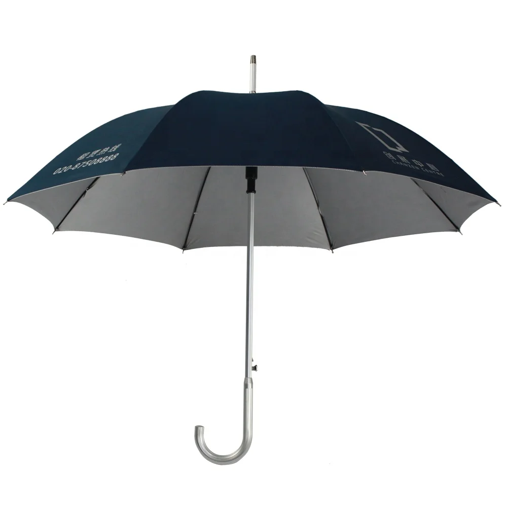 Aluminum alloy High quality straight umbrella  for advertising windproof with fiberglass rib aluminum handle umbrella