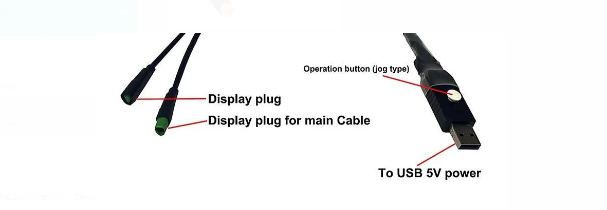 Joyebikes BESST USB Programming Cable for Bafang M510 M600 M620 CAN bus Mid-drive Motor Kits Reprogramming Cable