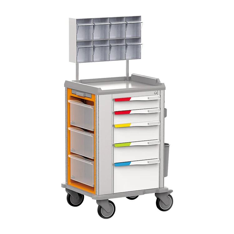 Белая тележка для анестезии из нержавеющей стали хорошего качества