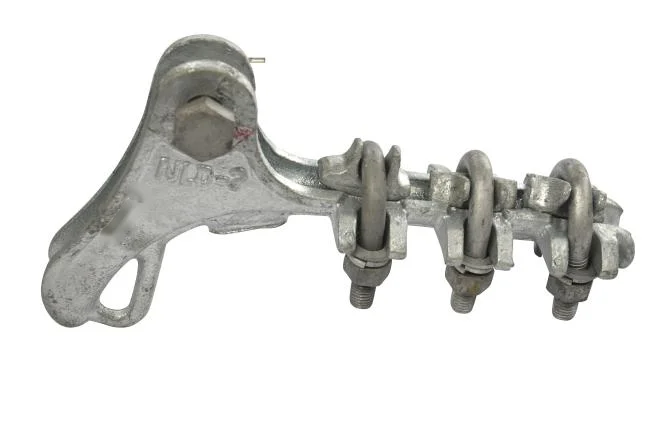 Factory outelt Allumiun alloy NLD Type Metal Fiber Optic ADSS Electrical Overhead Line Dead End Bolted Tension Strain Clamp