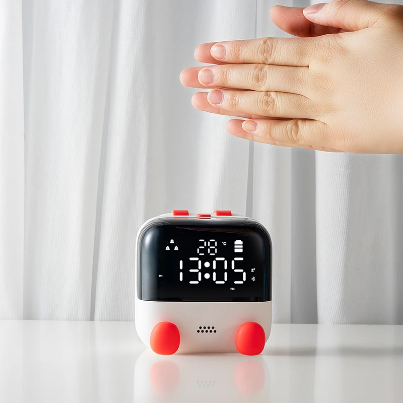 Multifunctional Electronic Alarm Clock For Student Kids,Voice Control Digital Night Light Alarm Clock